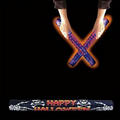 Happy Halloween Orange LED Lumiton Baton